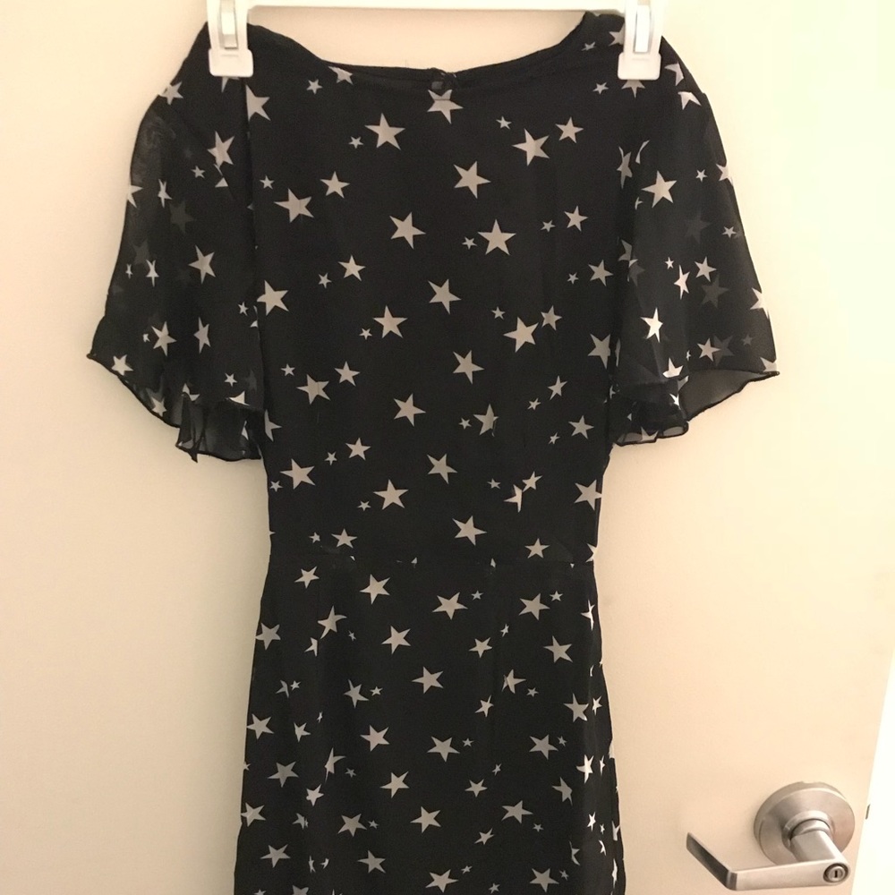 Black star mini dress